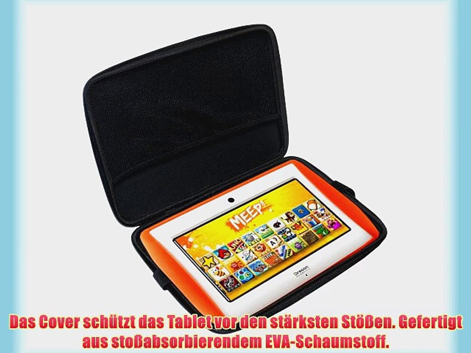 Navitech Schwarz Schutz Case Cover Sleeve f?r das MILLENNIUM Kinder-Tablet'' wie in ALDI