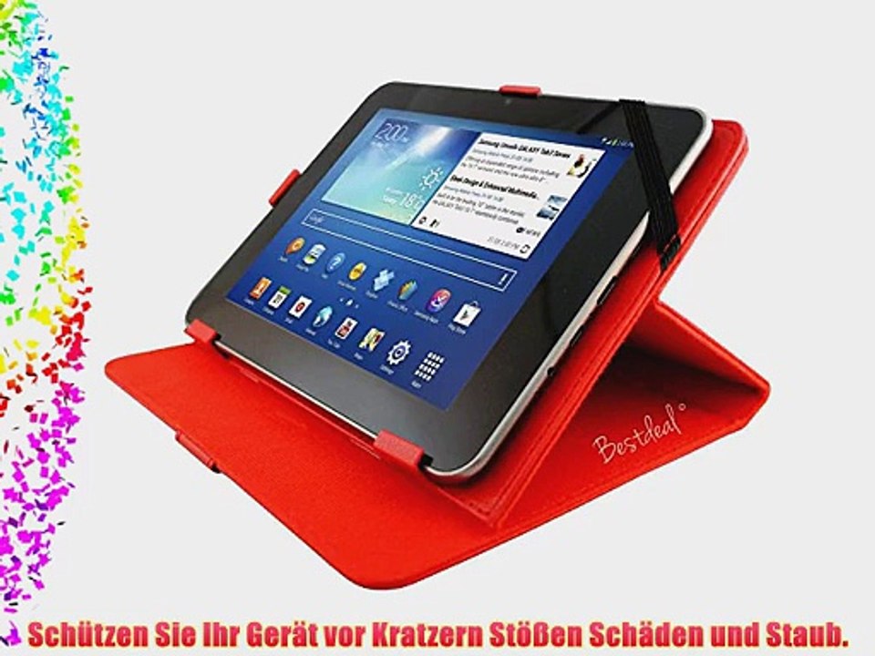 Rot PU Lederner Tasche Case H?lle f?r Pipo P1 9.7 Zoll Tablet PC   Displayschutzfolie und Stylus
