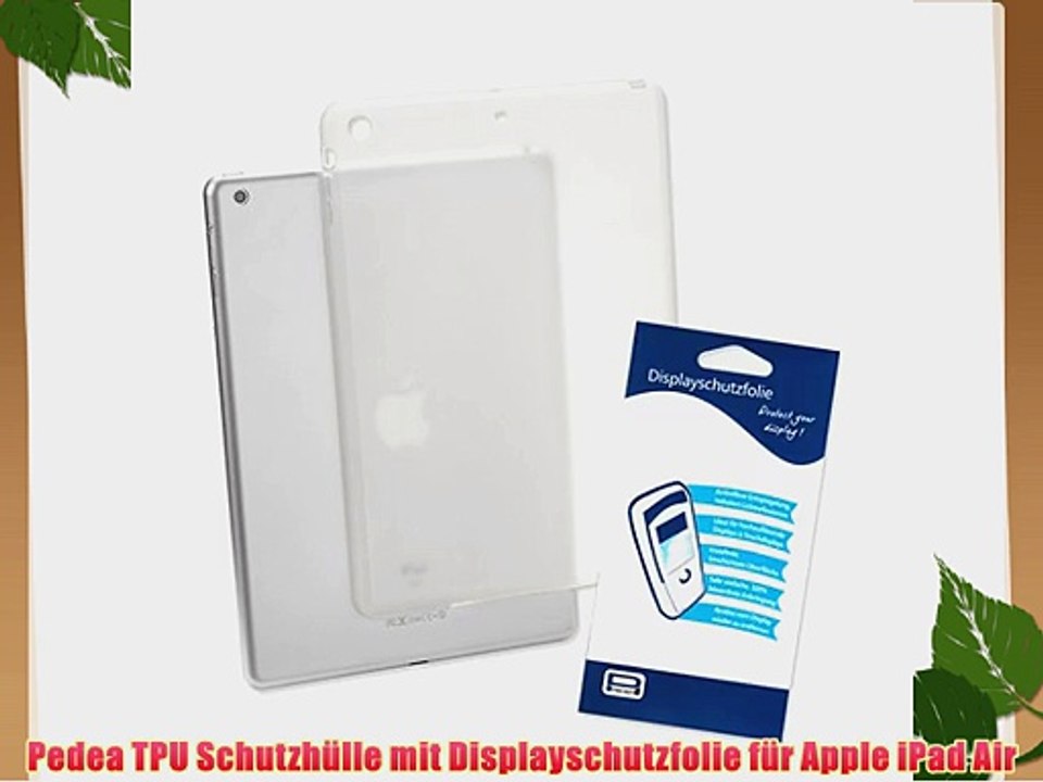 Pedea TPU Schutzh?lle mit Displayschutzfolie f?r Apple iPad Air