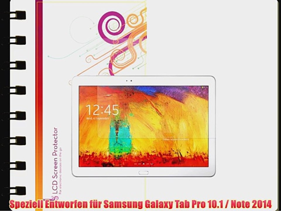 rooCASE Samsung Galaxy Tab Pro 10.1 / Note 10.1 Displayschutzfolie Schutzfolie Screen Protector