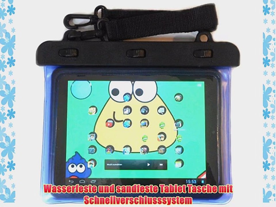 PRESKIN - Wasserfeste Taschen bis 8.0'' Zoll Display Wasserdichte Tablet Schutzh?lle (Beachbag8.0Blue)