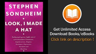 [Download PDF] Look I Made a Hat Collected Lyrics with Attendant Comments Amplifications Dogmas Harangues Digressions Anecdotes and Miscellany