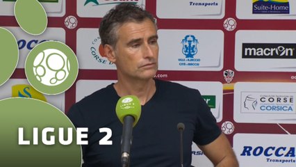 Conférence de presse AC Ajaccio - Dijon FCO (0-0) : Olivier PANTALONI (ACA) - Olivier DALL'OGLIO (DFCO) - 2015/2016