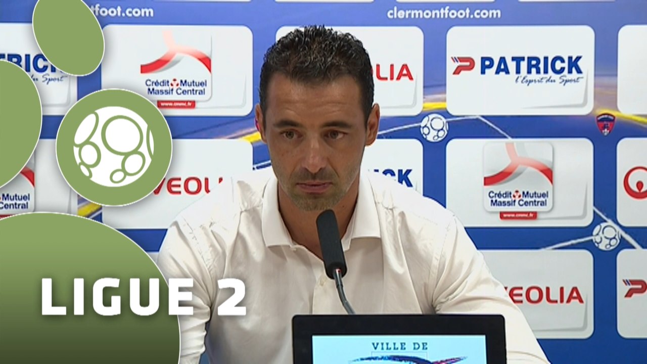 Conférence de presse Clermont Foot - FC Sochaux-Montbéliard (0-0) : Corinne DIACRE (CF63) - Olivier ECHOUAFNI (FCSM) - 2015/2016