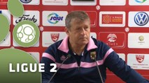 Conférence de presse Nîmes Olympique - Evian TG FC (0-0) : José  PASQUALETTI (NIMES) - Safet SUSIC (EVIAN) - 2015/2016