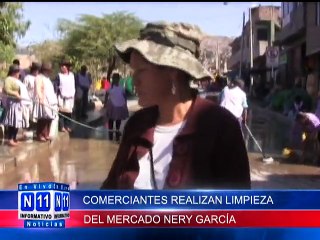 N11 Informativo COMERCIANTES REALIZAN JORNADA DE LIMPIEZA EN EL MERCADO NERY GARCIA