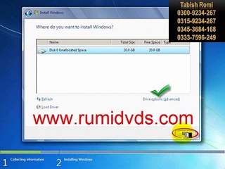 windows 7 Installation in urdu step 10