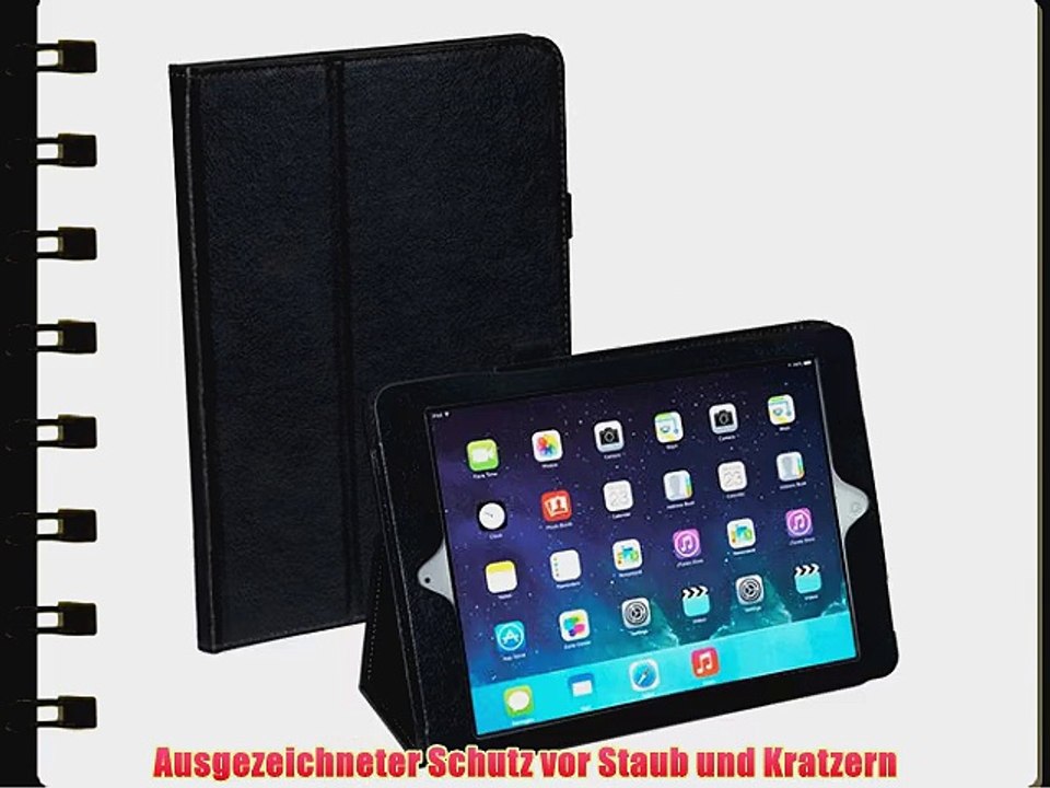Pedea Tasche mit Aufstellfunktion und Displayschutzfolie f?r Apple iPad Air