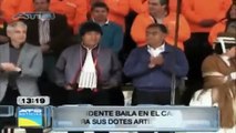 Evo Morales y Álvaro García Linera estuvieron presentes en el Carnaval de Oruro