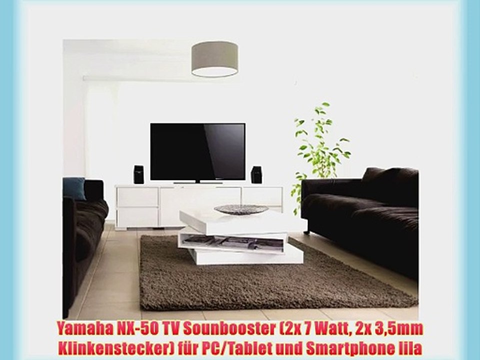 Yamaha NX-50 TV Sounbooster (2x 7 Watt 2x 35mm Klinkenstecker) f?r PC/Tablet und Smartphone