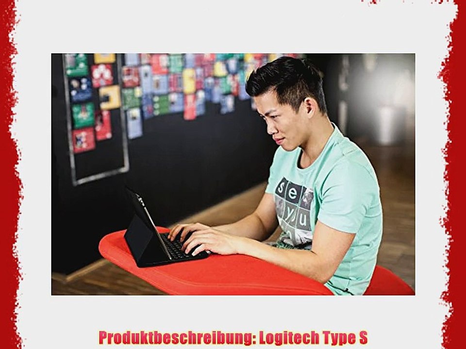 Logitech Type-S Schutzh?lle mit Tastatur f?r Samsung Galaxy Tab S 105?Zoll / 267?cm Schwarz