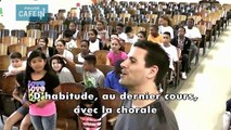 La chorale offre un moment émouvant à leur prof malade