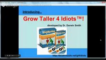 Grow Taller 4 Idiots _ Watch My Grow Taller 4 Idiots Review To See How It Can Help You!