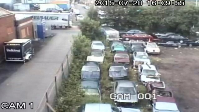 CCTV shows suspected Calais migrants escaping lorry in UK