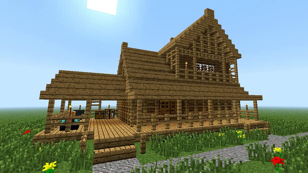 MINECRAFT: How to build little wooden house (2nd floor)