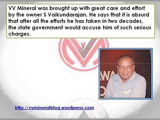 96,000 Crore In India Rupees Is An Absurd Amount Says VV Mineral Vaikundarajan
