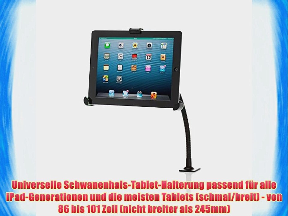 deleyCON HQ Universal Tablet Halterung flexibel einstellbar / Tischbefestigung / Metall - von