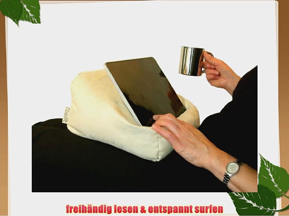 LESEfit soft antirutsch Tablet Kissen Lesekissen Kissen f?r iPad* e Reader Kissen Buchst?tze