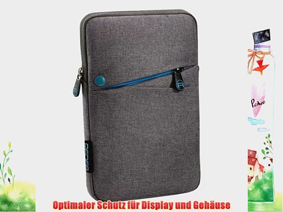 PEDEA Tablet PC Tasche f?r 7 Zoll (178cm) Fashion mit Handyfach und Bedienstift grau