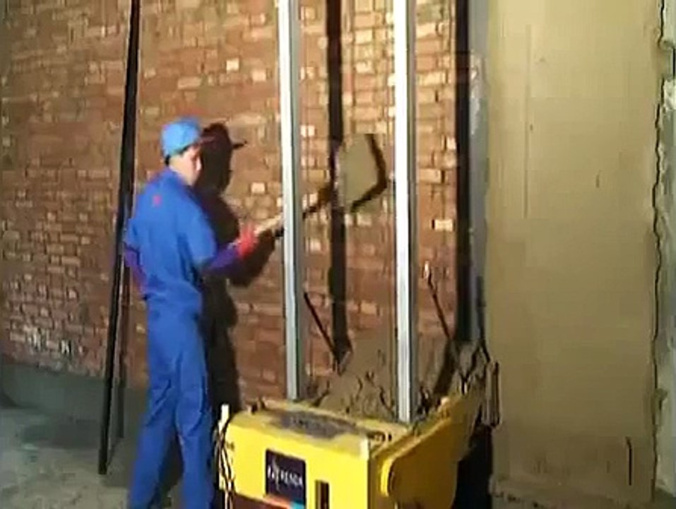 2014 New Automatic wall rendering machine,wall plastering machine AWQ800(export-oriented)