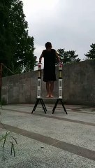 Handstand Drop from 92 5cm high building blocks