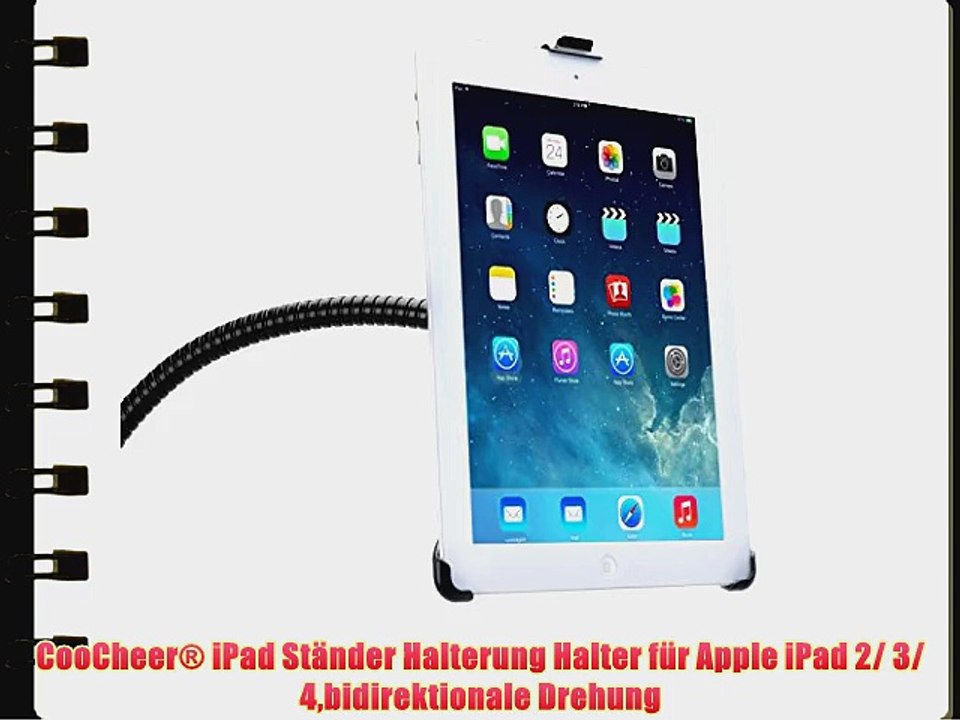 CooCheer? iPad St?nder Halterung Halter f?r Apple iPad 2/ 3/ 4bidirektionale Drehung