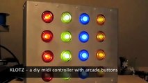 KLOTZ - a diy midi controller with arcade buttons