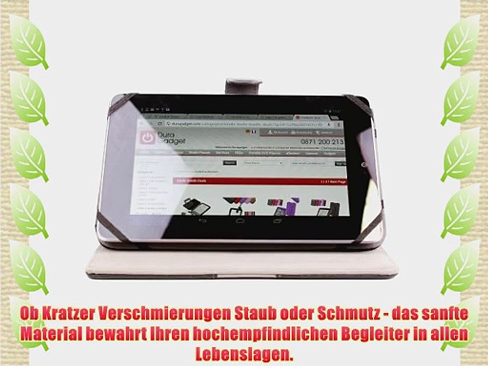 Drehbare Kunstleder-Tasche f?r Lenovo A1 / Lenovo IdeaTab A2107A Tablet PC 17.8 cm (7 Zoll)