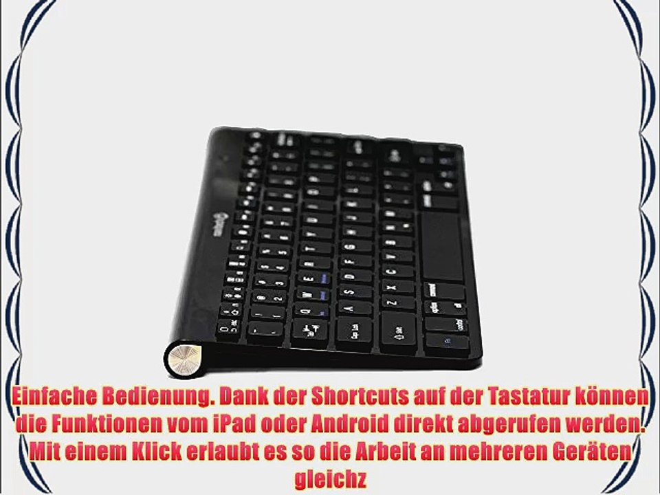 Navitech QWERTZ Wireless Bluetooth Keyboard / Tastatur f?r das Asus ZenPad 8 Z380C