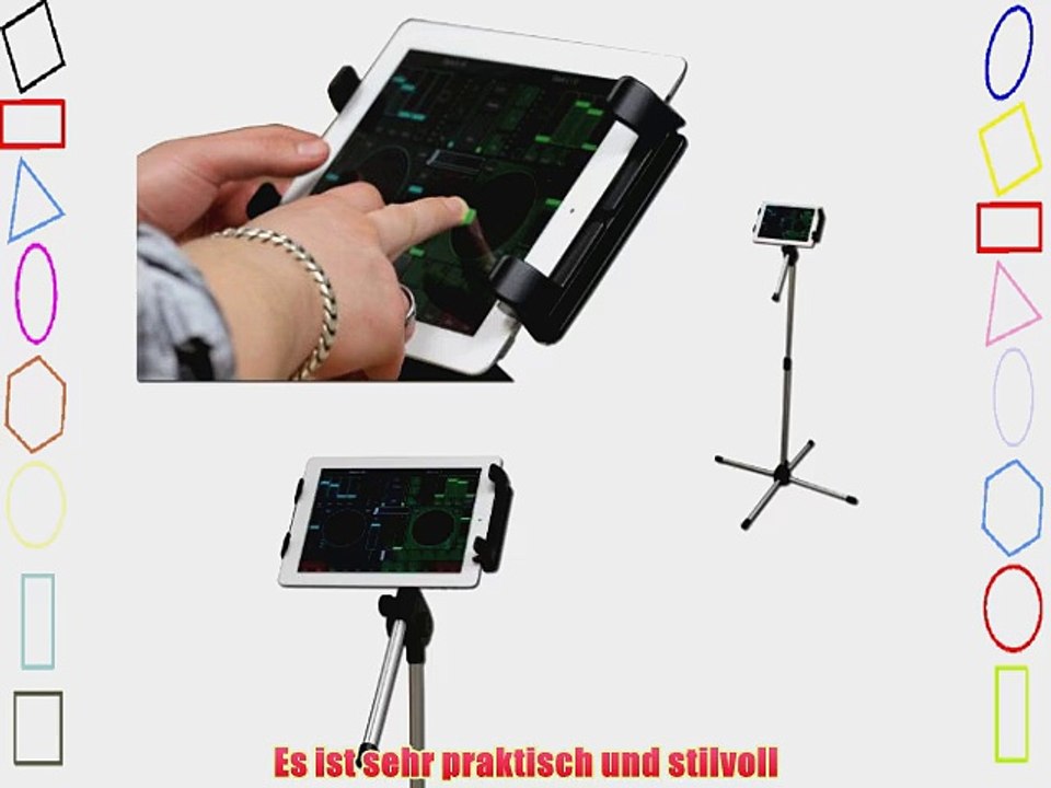 Navitech Tablet / iPad boden St?nder / Montage f?r Pr?sentationen / DJ sets (Samsung Ativ PC
