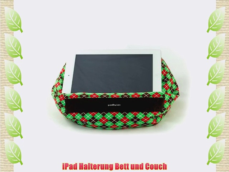 padRelax? iPad Halter iPad Kissen Halterung f?r Bett und Couch passend f?r iPad 1. bis 4. Generation