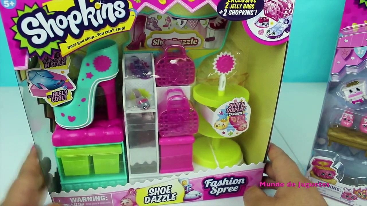 New Shopkins Playset Shoe Dazzle Fashion Spree   Nuevos Juguetes Shopkins