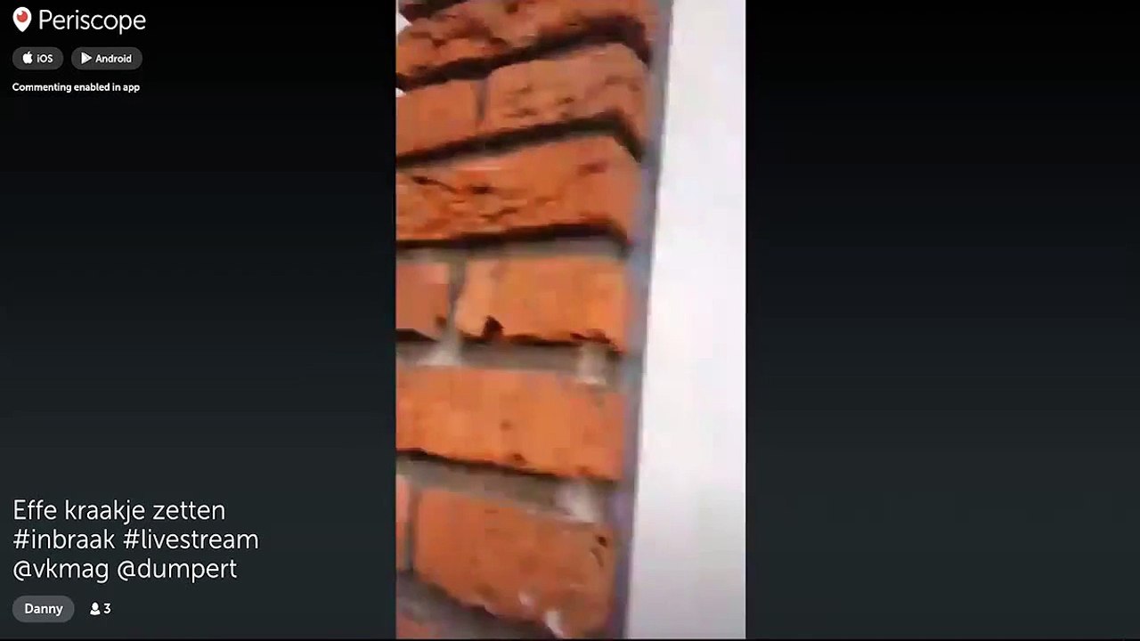 This Burglar did a Live Stream of his Burglary on Periscope