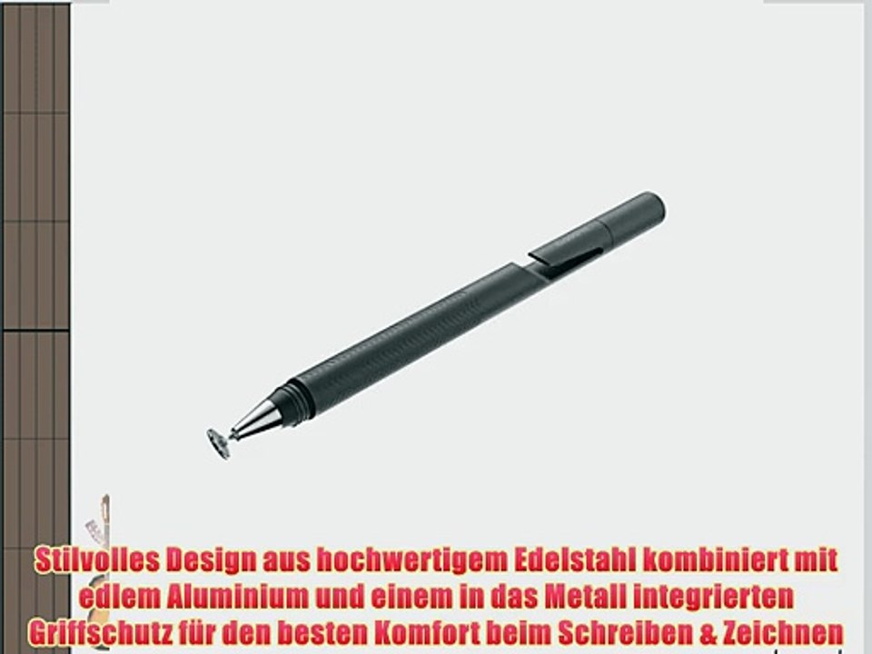 Adonit Jot Pro 2.0 Metall Stylus f?r Apple iPad/iPhone/Tablet inkl. Dampening/Clip/Precision