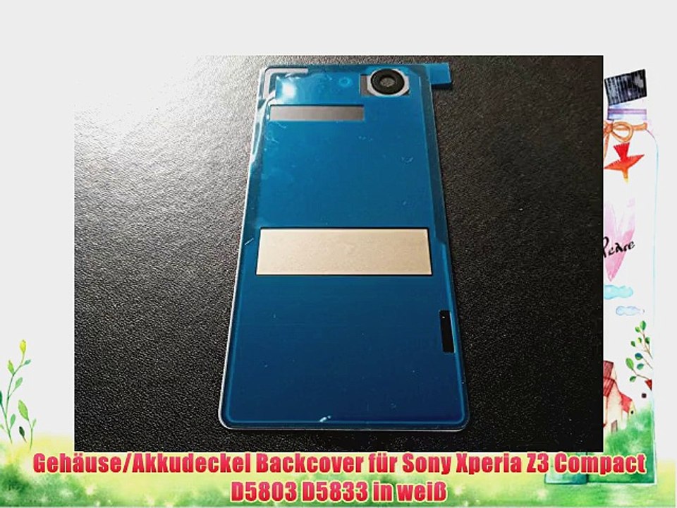 Geh?use/Akkudeckel Backcover f?r Sony Xperia Z3 Compact D5803 D5833 in wei?