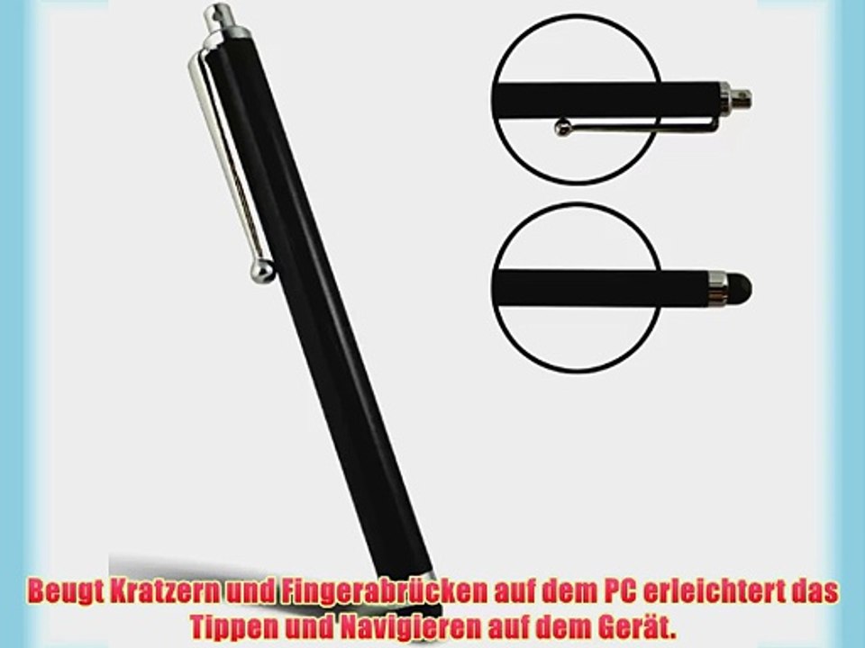 Samrick Stylus-Eingabestift f?r Apple iPad 1/2/3/4/Mini) Schwarz/Wei?/Violett 3 St?ck