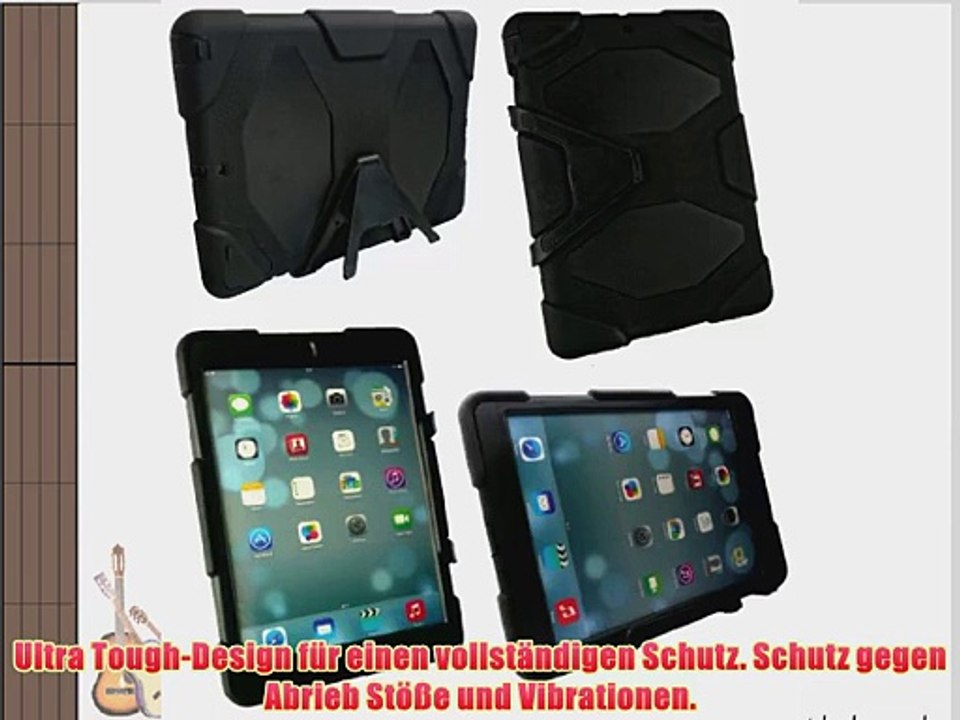 Emartbuy? Apple Ipad Tablet Air Schwarz Stylus   Schwarz Gepanzerte Rugged Tough Shock Proof