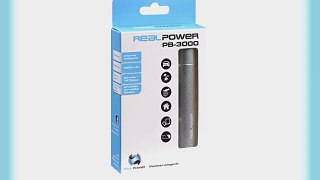 Realpower 134506 Powerbank PB3000 externe Akku-Ladeger?t (3000mAh USB) silber