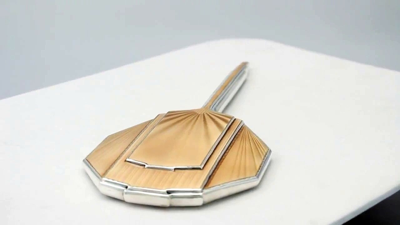 Enamel Hand Mirror