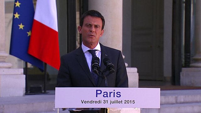 Déclaration de Manuel Valls à l'issue du séminaire gouvernemental