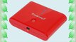 Powerseed PS-10000 red externer Powerbank Akku (10000mAh 2x USB) f?r Apple iPad/iPhone/Tablet/Smartphone/Handy
