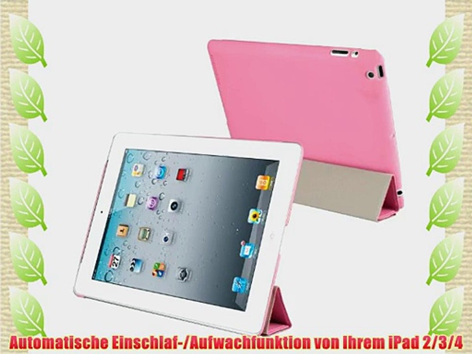 JETech? GOLD Slim Fit iPad 2/3/4 H?lle Schutzh?lle Etui Tasche Eingebautem Magnet f?r Einschlaf/Aufwach