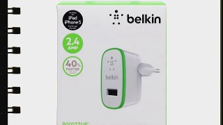 Belkin F8J040 Charger USB-Ladeger?t (2400mAh 12 Watt geeignet f?r Apple iPad Air) wei?