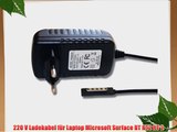 vhbw 220V Netzteil Ladeger?t Ladekabel 24W (12V/2A) f?r Laptop Notebook Pad Tablet Microsoft