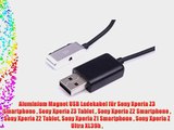 Aluminium Magnet USB Ladekabel f?r Sony Xperia Z3 Smartphone  Sony Xperia Z3 Tablet  Sony Xperia