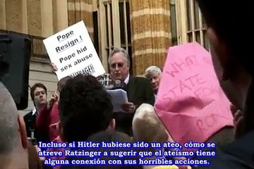 El Papa Enemigo de la Humanidad. Científico Richard Dawkins en visita a Inglaterra Sep del 2010