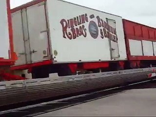 Ringling Brothers and Barnum & Bailey Circus Train Blue Unit (FEC 240) 1/20/09