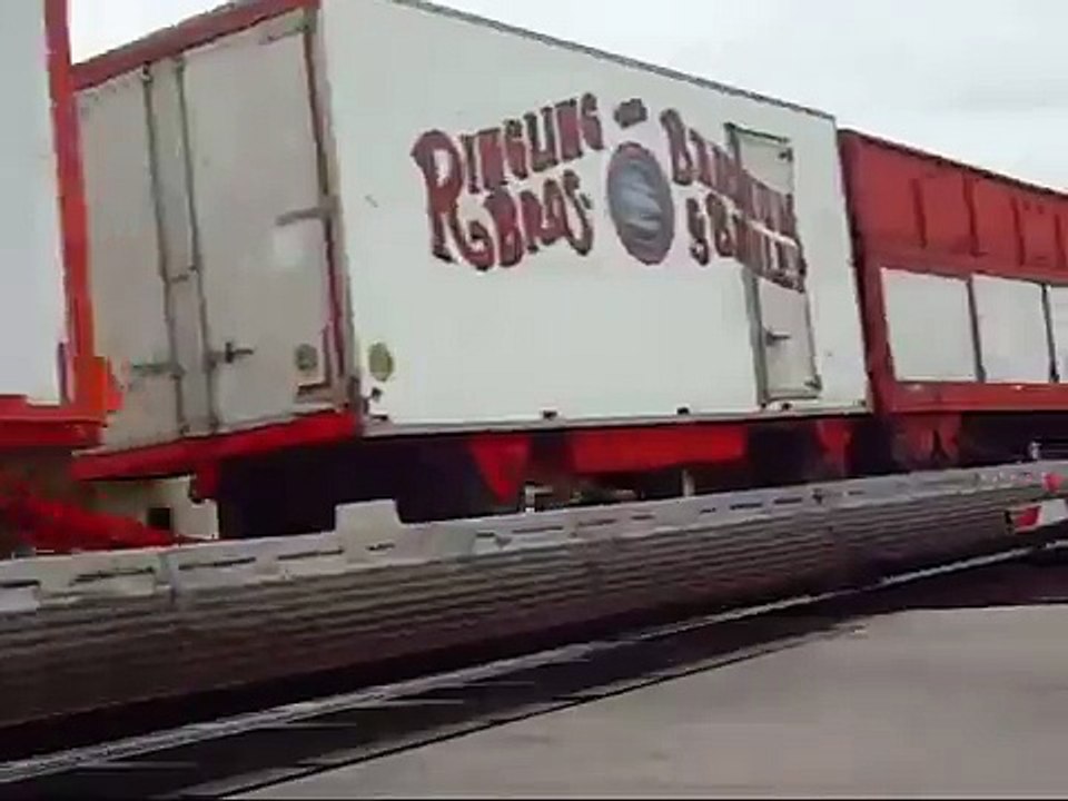 Ringling Brothers and Barnum & Bailey Circus Train Blue Unit (FEC 240) 1/20/09