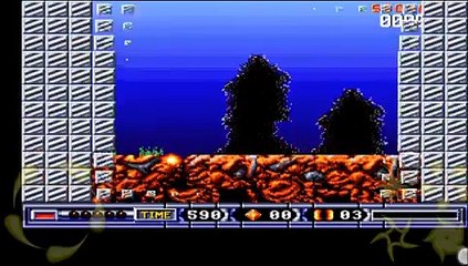 Commodore Pet running Turrican II (famous A500 game)