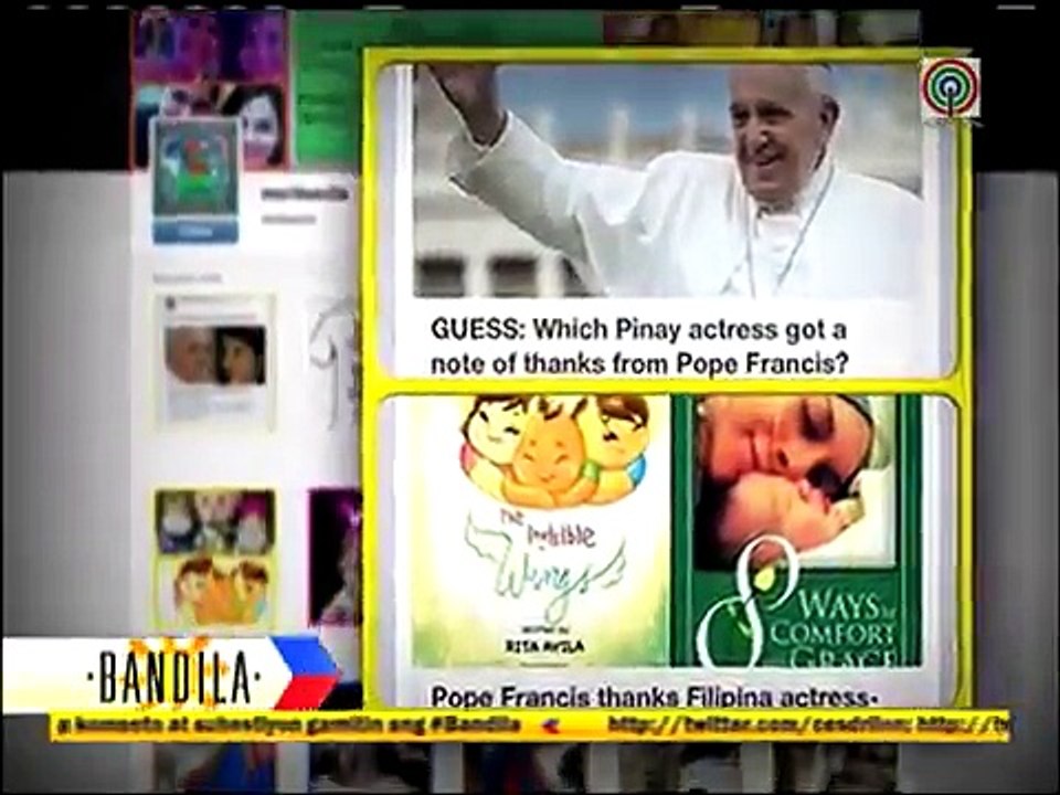 Rita Avila gets letter from Pope Francis